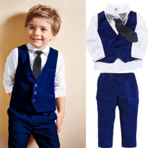 Casual Clothing Suits Boys’ Clothes Vests Gentleman Suits