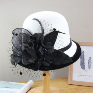 Woolen Hat British Vintage Top Hat Female All-matching Elegant Temperament