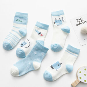 Cotton breathable male and female baby socks