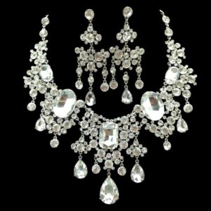 European And American Rhinestone Big Crystal Bridal Sleeve Chain, Bridal Jewelry Set, Wedding Dress Accessories