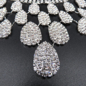 Gorgeous Diamond Necklace Set Wedding Bride Evening Costume Jewelry Set To Map Samples