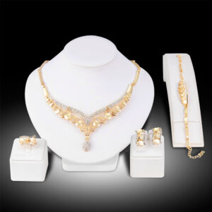 New European And American Exaggerated Jewelry Sets, Women’s Bridal Jewelry Four Sets