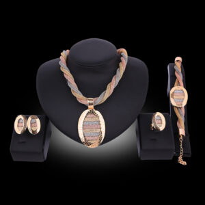 Four-piece Necklace  Earrings And Bracelets