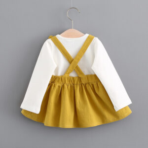 2021 autumn new Korean children’s clothing, girls cute rabbit dress, baby baby princess dress 916