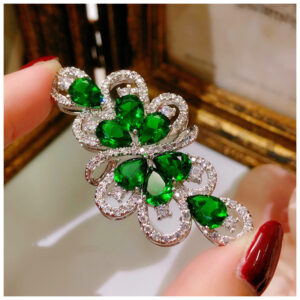 Zircon Inlaid Korean Style Delicate Jewelry Women’s Brooch