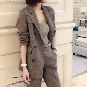 Women’s Professional Wool Sports Jacket Suit