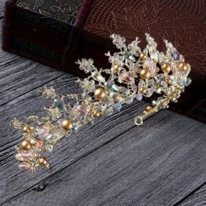 Bridal Crown Hair Accessories Alloy Handmade Jewelry