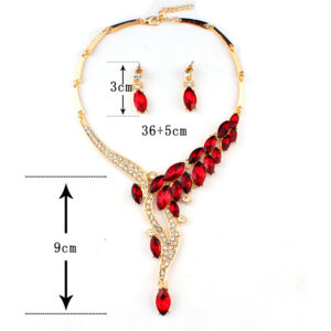 Fashion Jewelry Set Bridal Party Accessories Leaves