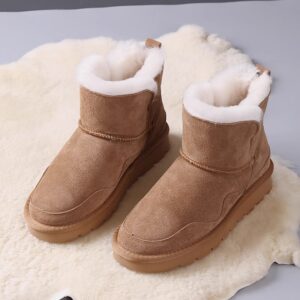 Women’s Snow Boots Thick Bottom Fleece-lined