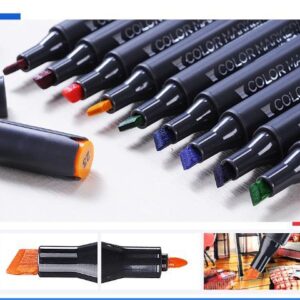 Double-headed Alcohol Oily Color Animation Paint Pen For Professional Art Students