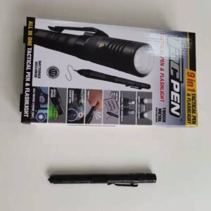 Nine-in-one Multi-function Flashlight Car Window Breaker Survival Pen EDC Outdoor Defense Portable Pen