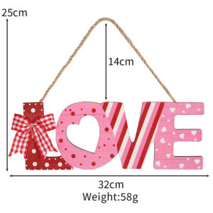 2024 Valentine’s Day Decorated Hangtag Wedding Confession Scene Layout
