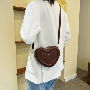 Fashion Heart Shaped Shoulder Messenger Bag