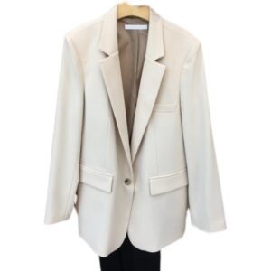 New Simple Temperament White Suit Jacket Women