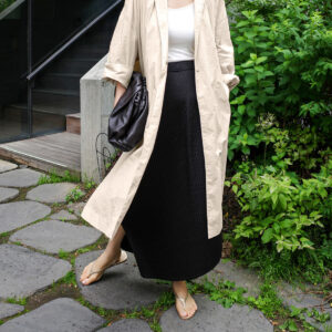 Shirt Dress Overknee Long Split Bf Cotton Linen Trench Coat